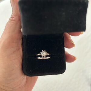 Engagement Diamond Ring with bonus wedding band size 7